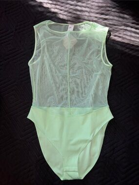 Fabletics Sheer Mint green bodysuit